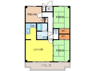 南部マンションの物件間取画像